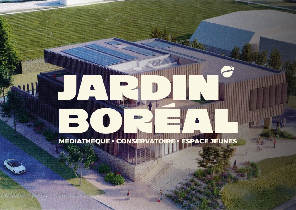Création de l’identité pour le nouveau pôle jeunesse et culture de Mayenne Communauté : le Jardin Boréal
